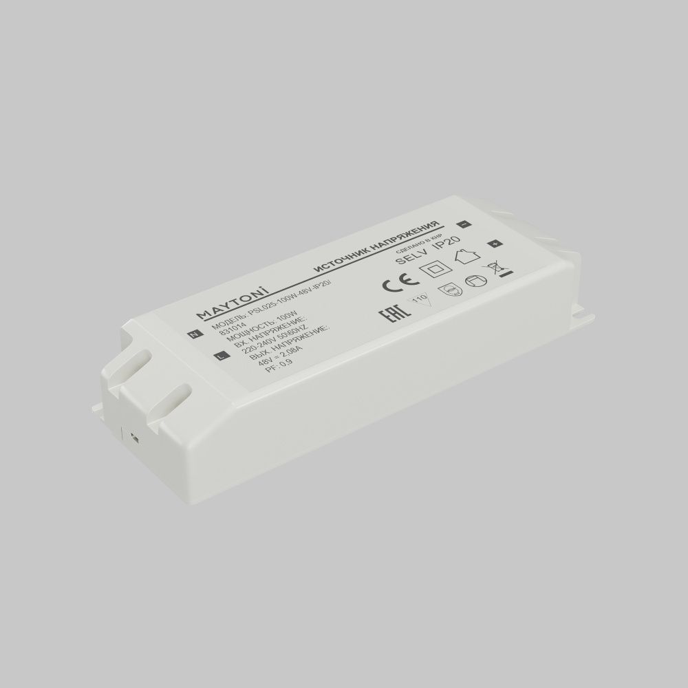 Источник напряжения PSL025 48V 100W IP20 831014 Maytoni Led Strip  Белый