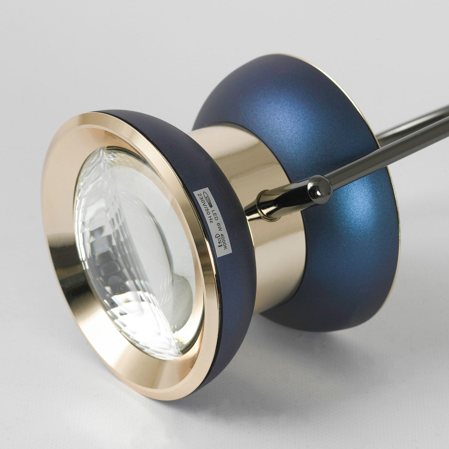 Подвесной светильник 12*150 см, 1*LED*6W 4000K синий Lussole Calhoun LSP-7138