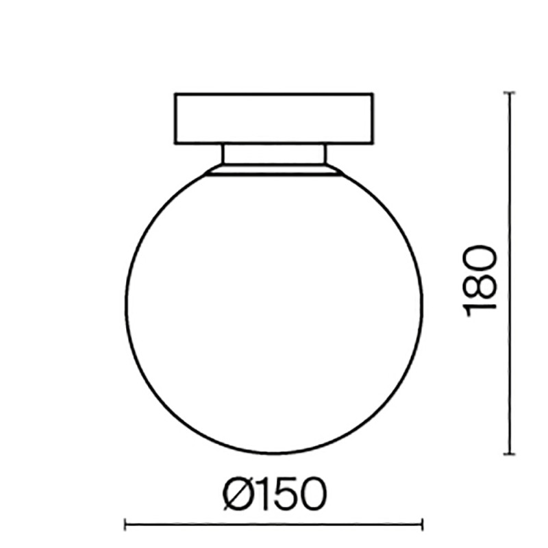 Светильник 18 см, Maytoni MOD321WL-01B, черный