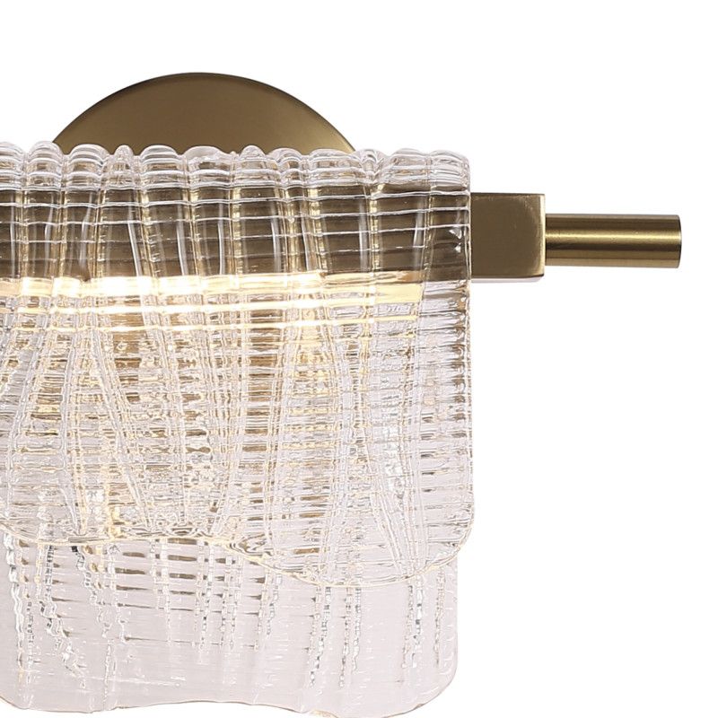Бра 13*27*18,5 см, 1*LED*6W, 3000K, ST-Luce Voile SL6021.201.06, золотой