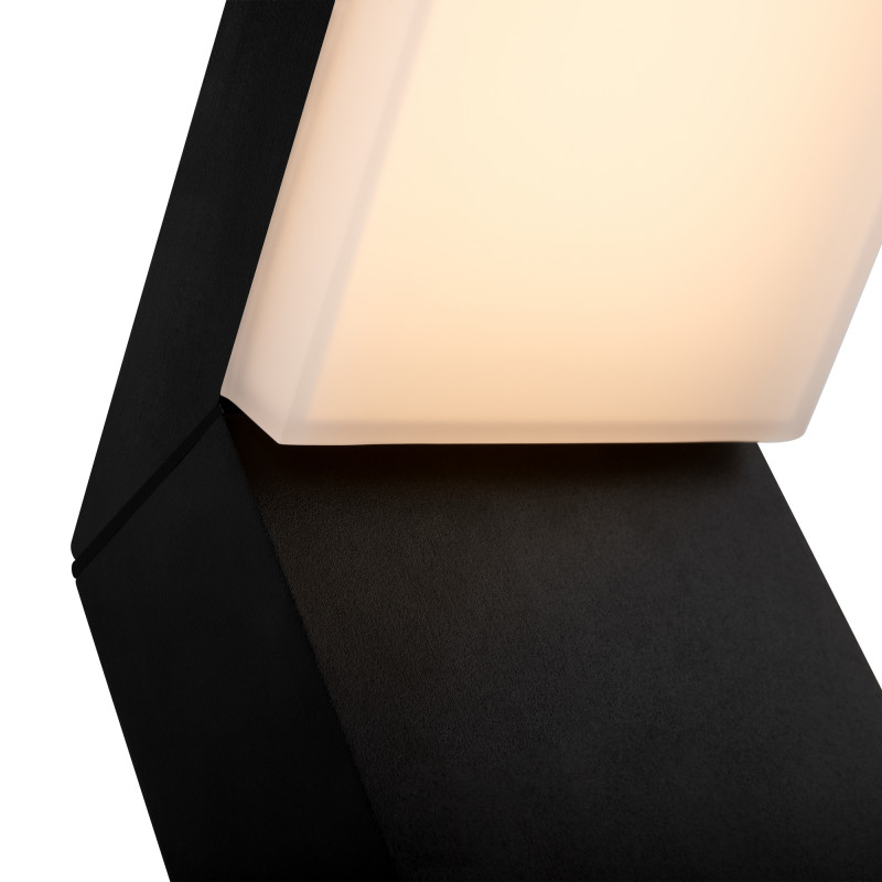 Светодиодный светильник 22 см, 12W, 3000K, Maytoni Paso O595WL-L12B3K, черный