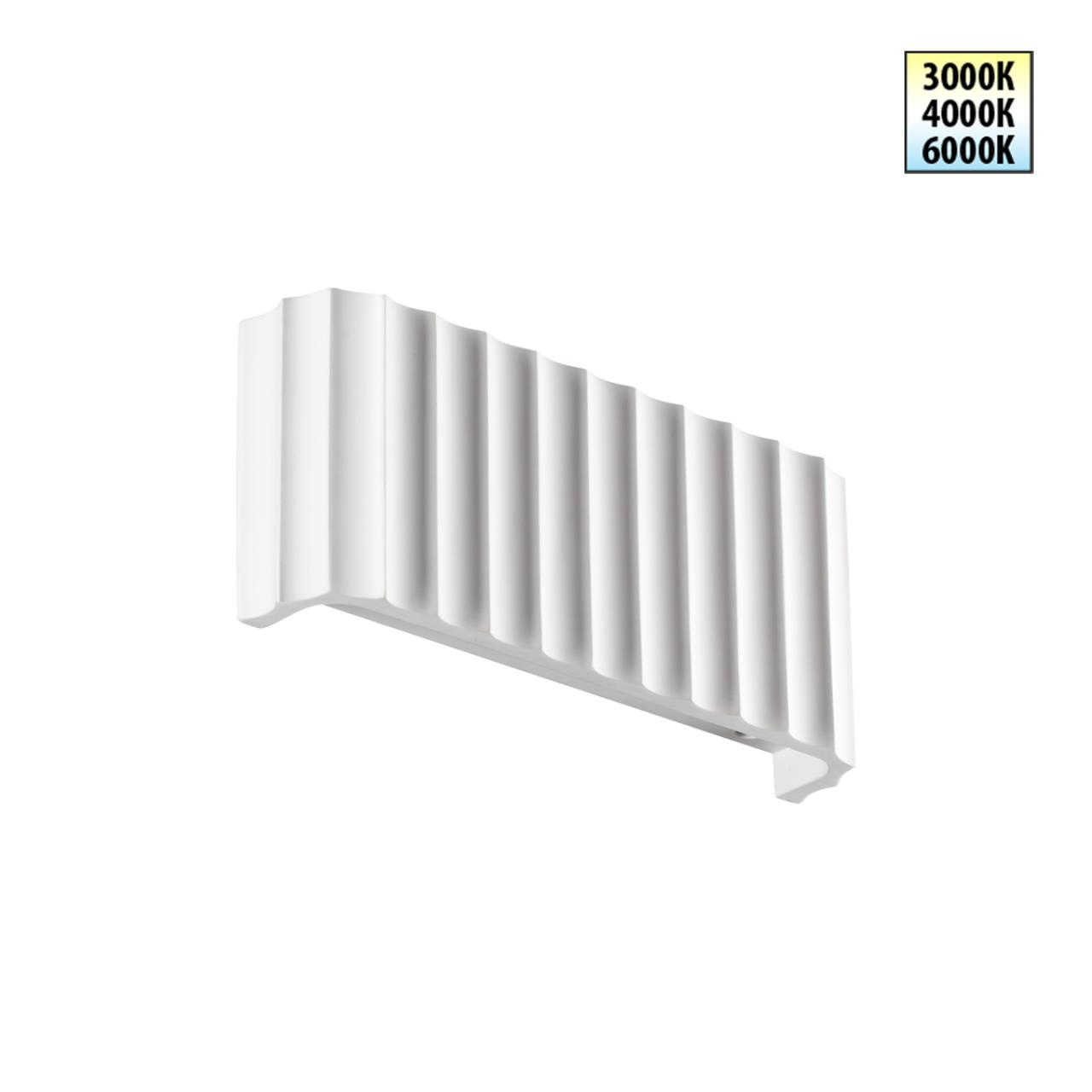 Бра 10*25*4 см, 8W, 3000-4000-6000K Novotech Yeso с переключателем цв.температуры 359401 белый