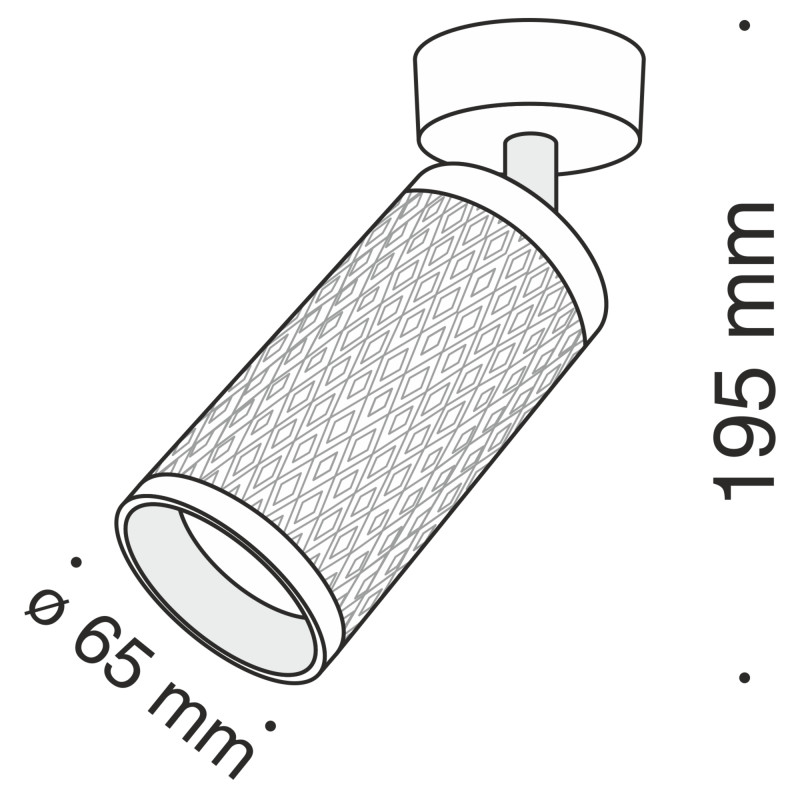 Светильник 6,5*6,5 см, GU10 50W, Maytoni Alfa C034CL-01G