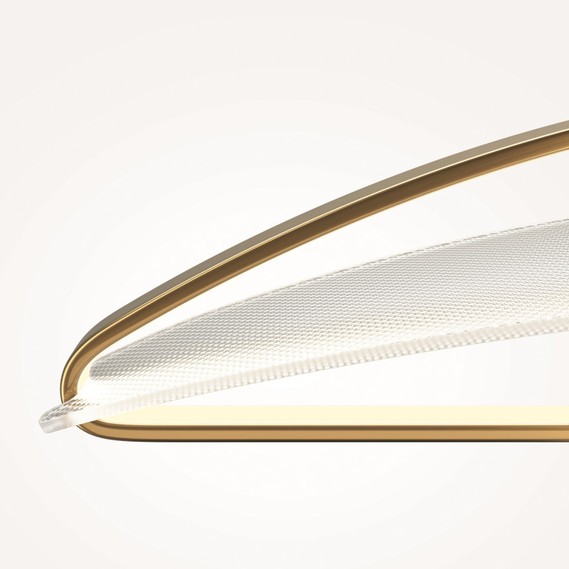 Подвесной светильник 103*25*325 см, LED, 34W, 3000К, Maytoni Breeze MOD281PL-L34BS3K латунный