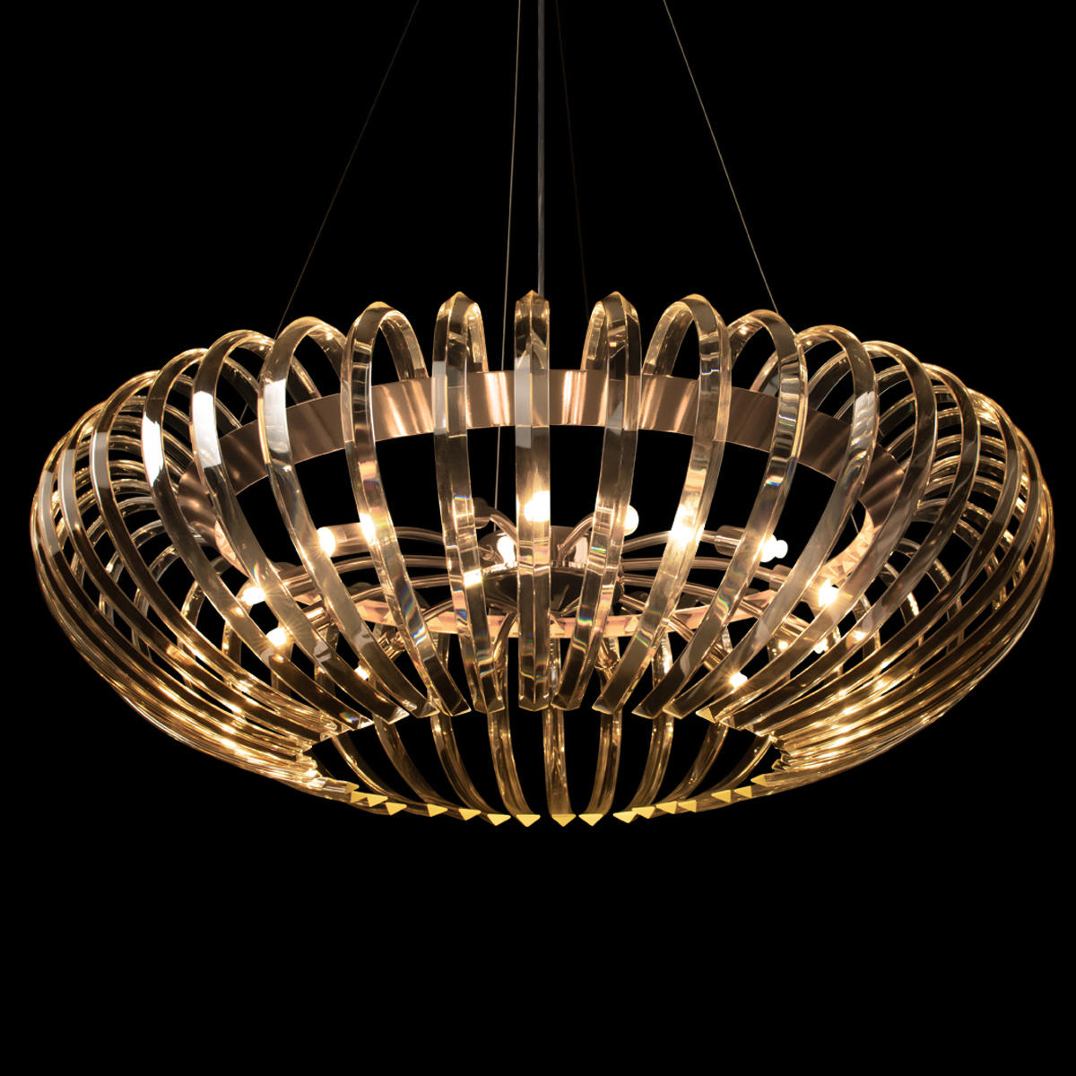 Подвесной светильник 80*25 см, 12*E14 LOFT IT Dakota французское золото 10300/800 French gold
