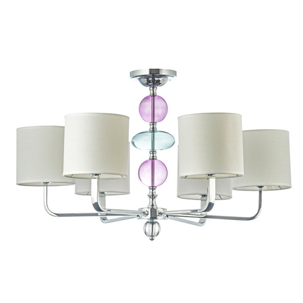 Люстра *74*46 см, 6*E14*40W, Arti Lampadari Donnini Donnini E 1.1.6 NW, Матовый никель