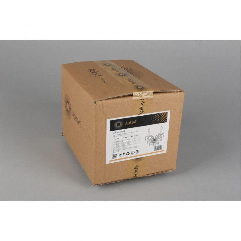 Бра 18*30*35 см, 2*E14, 40W, Aployt Marunia APL.814.01.02, прозрачный