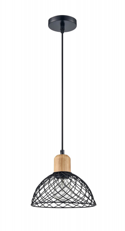 Подвесной светильник  20*170 см, 1*E27 черный, бежевый Vele Luce Folk VL6502P01