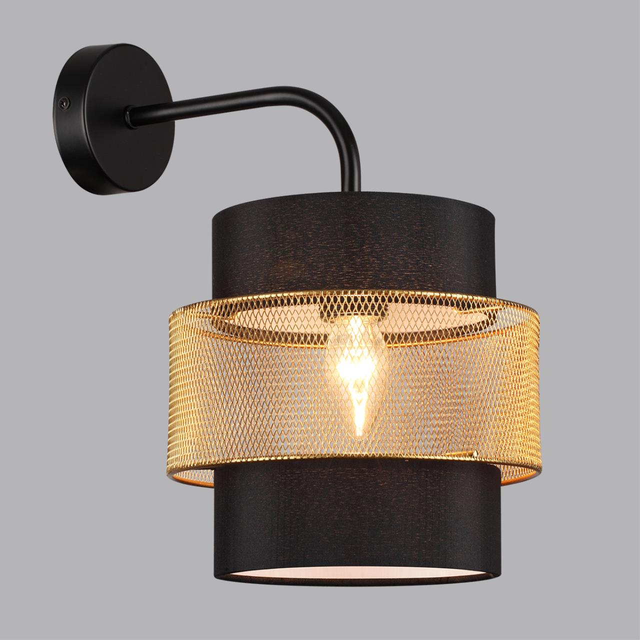 Бра 29*33 см, 1*E27 Lumion ANIMAISA 8003/1W черный, золотой
