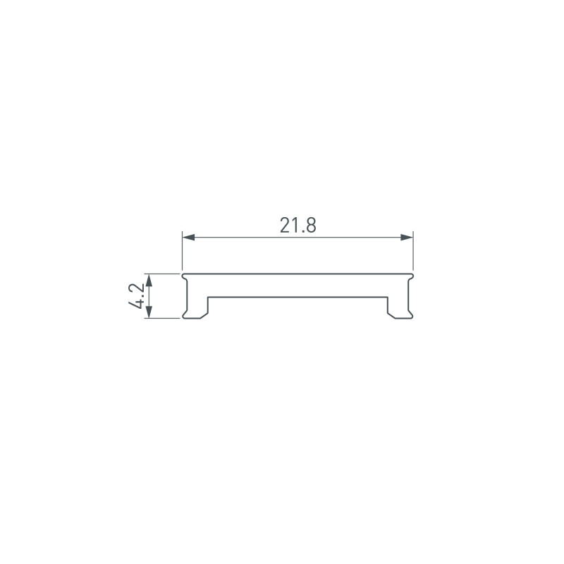 Экран Arlight 051689 1000*2,18*0,42 см. Цена указана за 10 метров. Продается кратно 10 метрам.