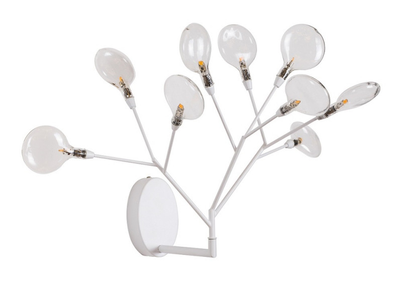 Бра 42*35 см, Crystal Lux EVITA AP9 WHITE/TRANSPARENT Белый