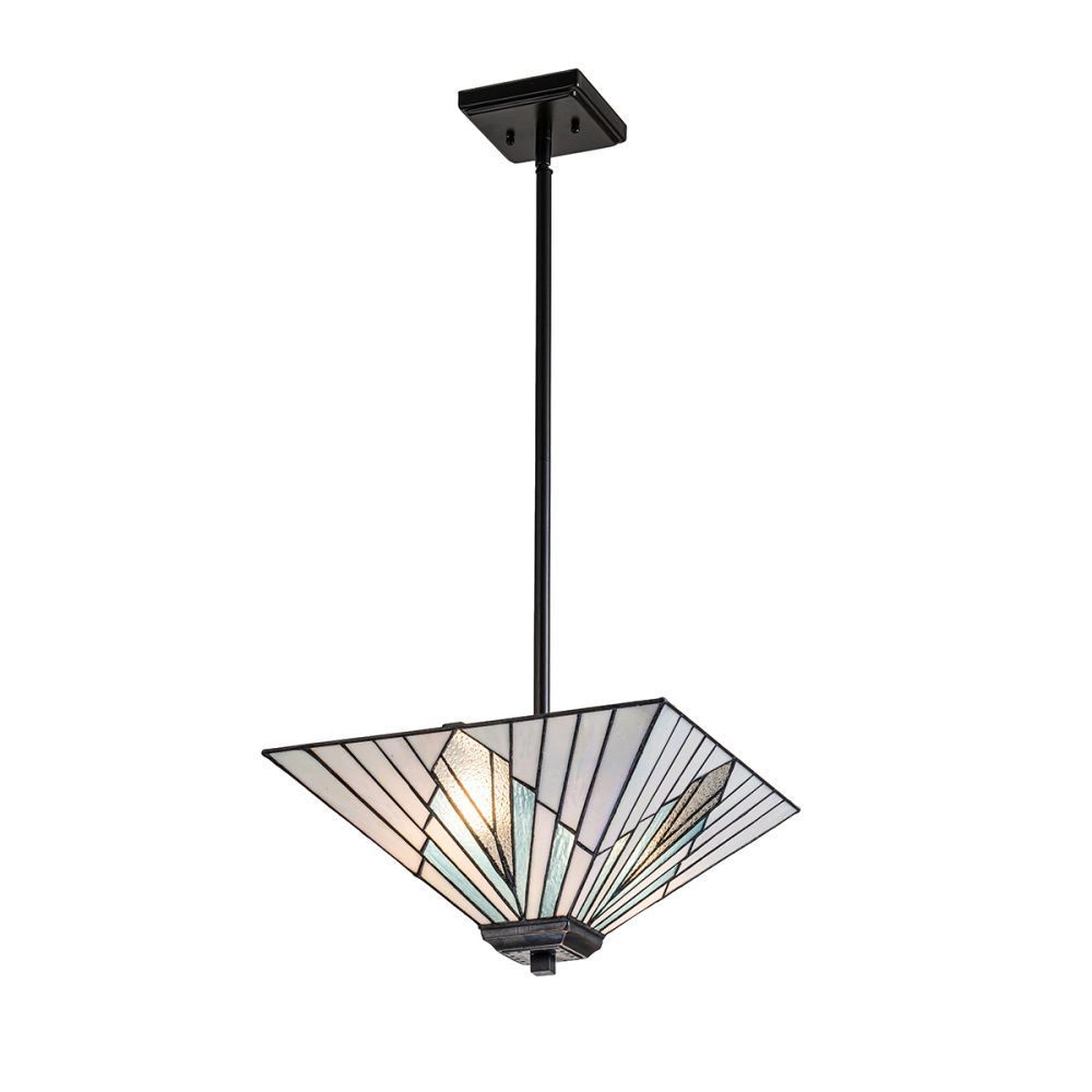 Подвесной светильник 38*38*19-117 см, E27*60W, Natural Concepts Elstead Lighting Alderley PR9-BLACK, выветренный цинк
