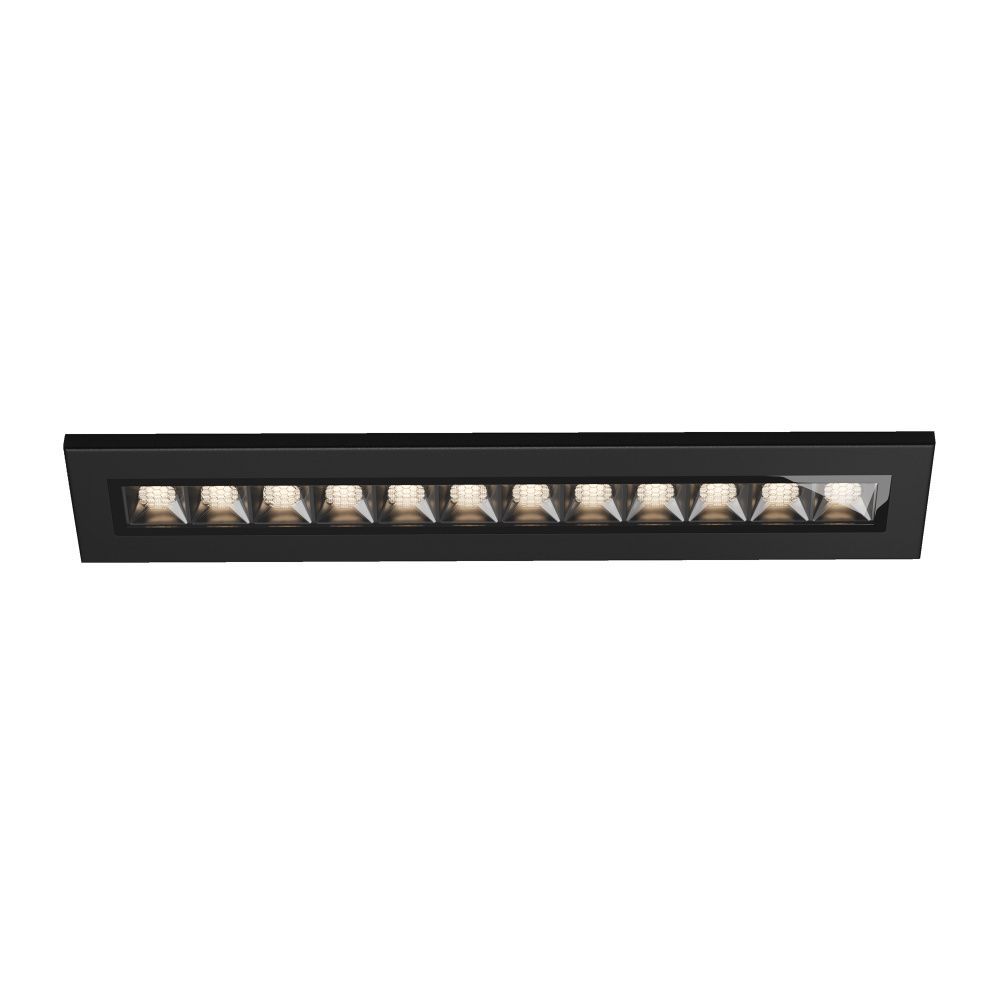 Встраиваемый светильник 28*5,2-5,7 см, LED*12W, 4000K, Maytoni Ghost O488DL-L12GF4K, Графит