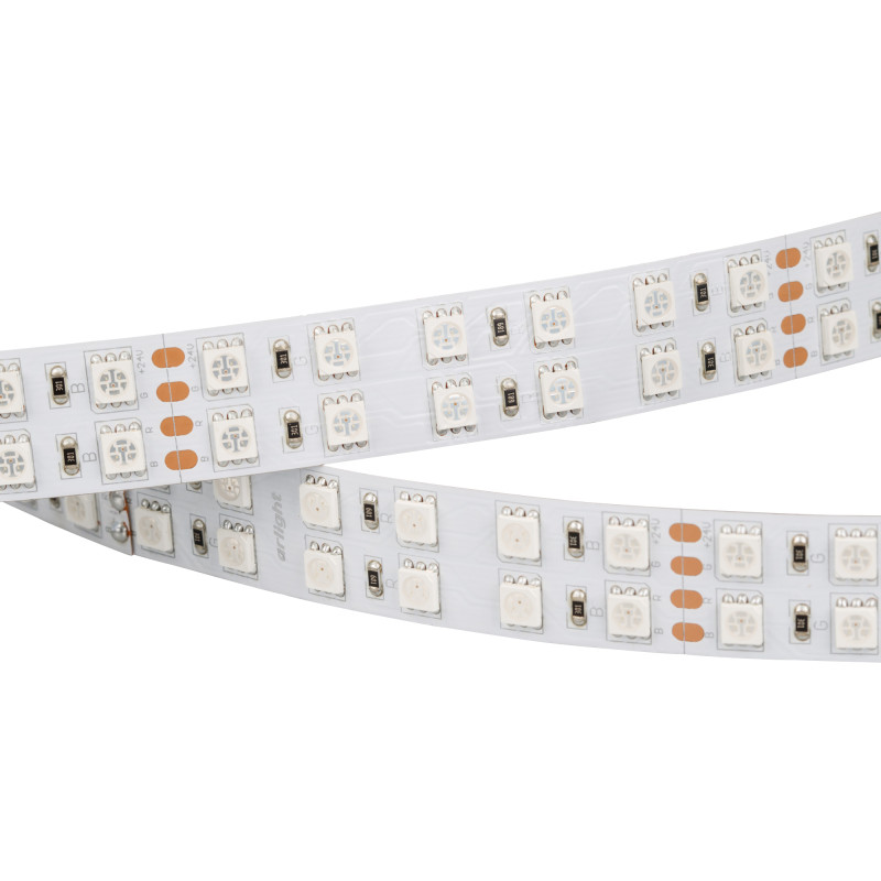 Лента RT-B144-19mm 24V RGB (34.4 W/m, IP20, 5060, 5m) (Arlight, Открытый) 012905(2). Цена указана за 5 метров. Продается кратно 5 метрам.