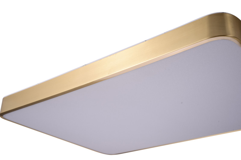 Накладной светильник 60*4 см, LED, 90W, 4000K Zortes Monna ZRS.1209.09, латунный