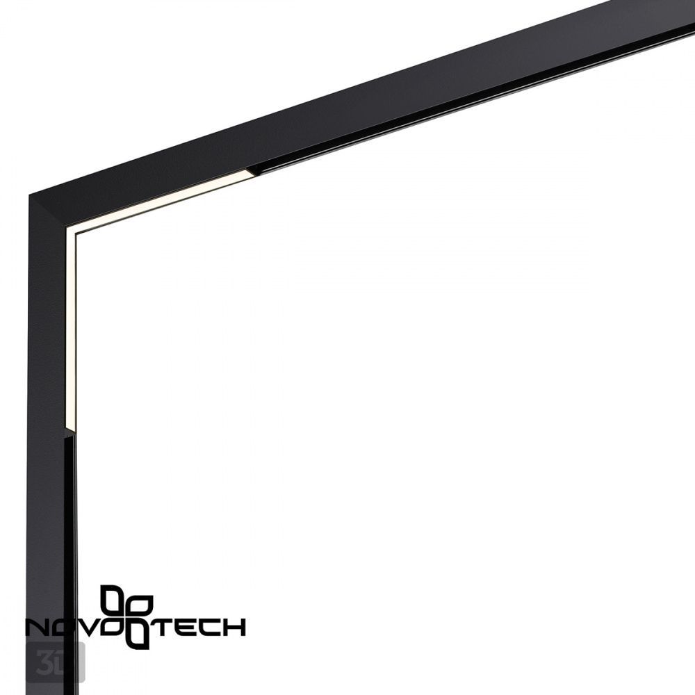 Трековый светильник для низковольтного шинопровода LED Novotech Flum 358608, LED, 4000K, черный