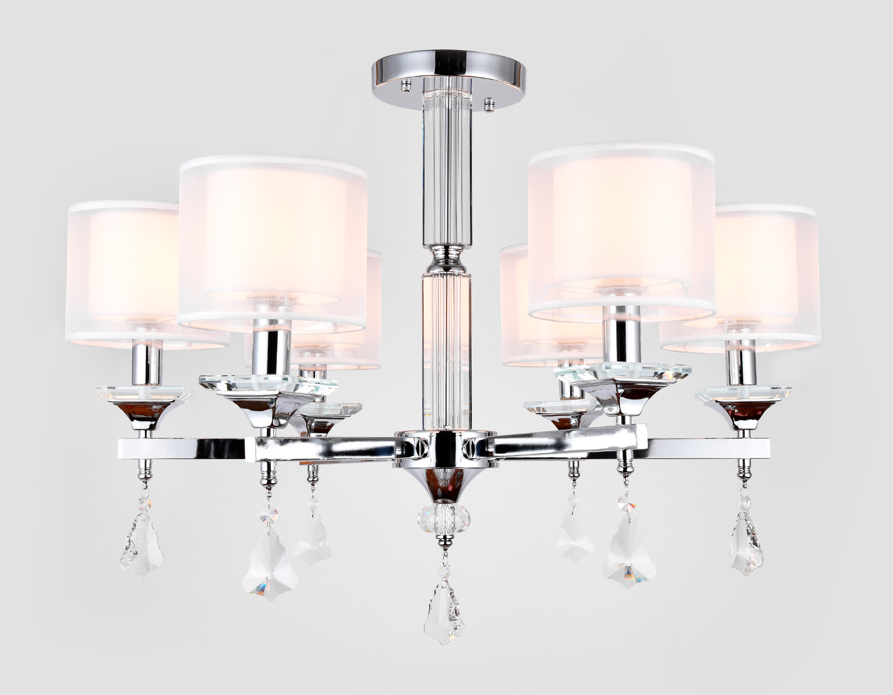 Люстра подвесная 70*45*56 см, E14 W, К, хром Ambrella Traditional Traditional TR4533