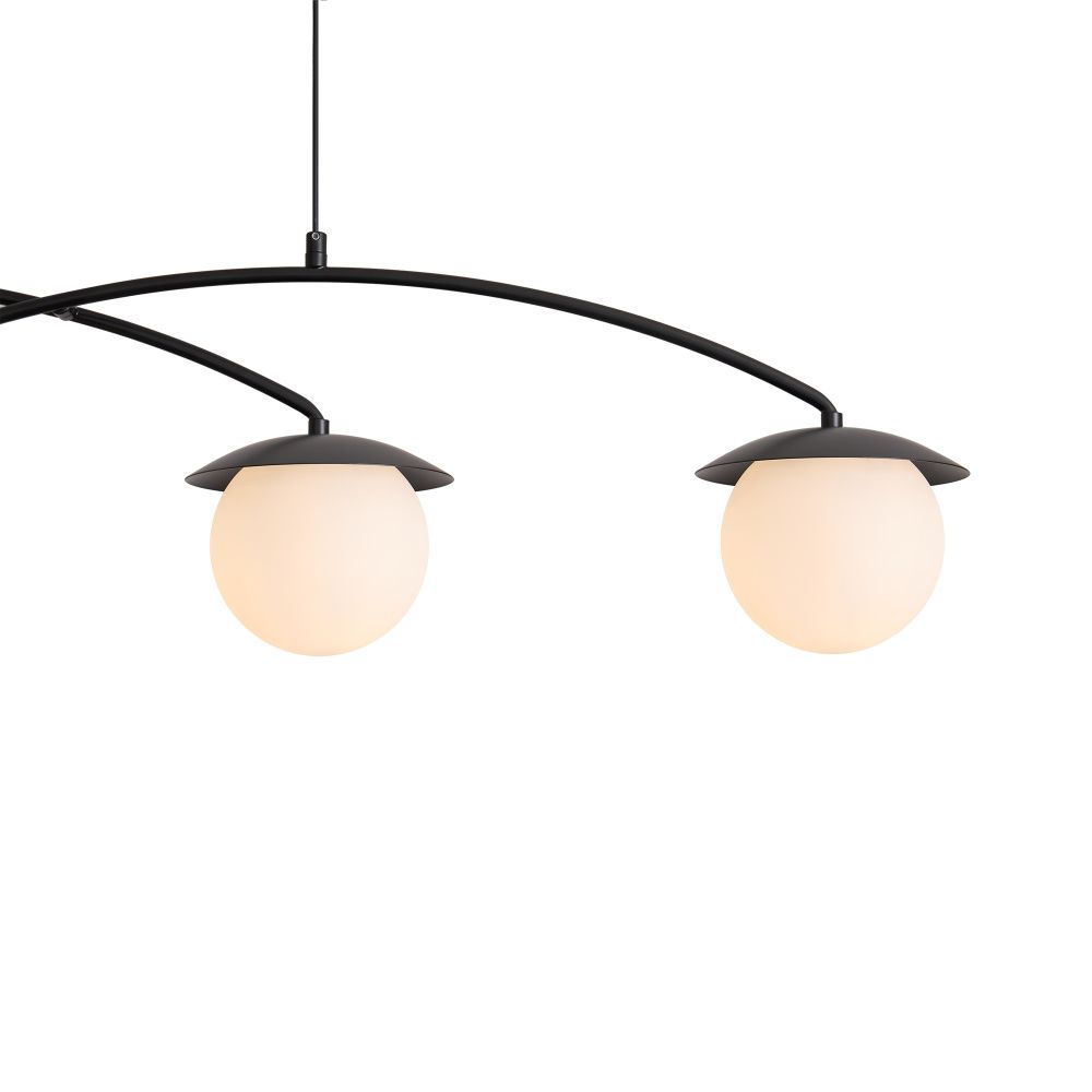Подвесной светильник 106*13*35-120 см, 4*E14*60W, Freya  FR5520PL-04B, Черный