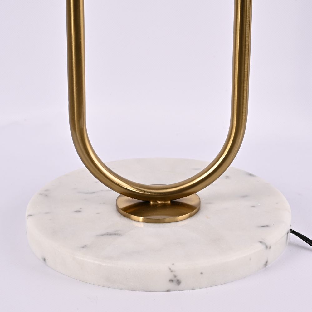 Настольная лампа Marston Table Lamp 43*43*84 см, 2*E14*40W, ImperiumLoft 43.358, Золотистый, Белый