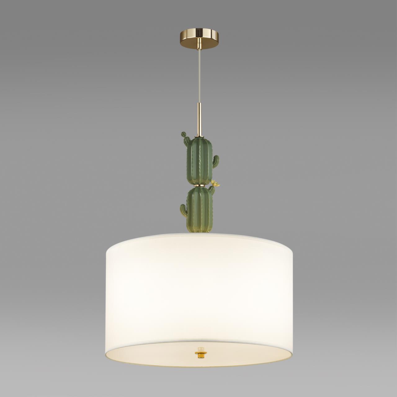 Люстра  45*45*64-215 см, 3*E27*3*60W Odeon Light Cactus 5425/3 золотой