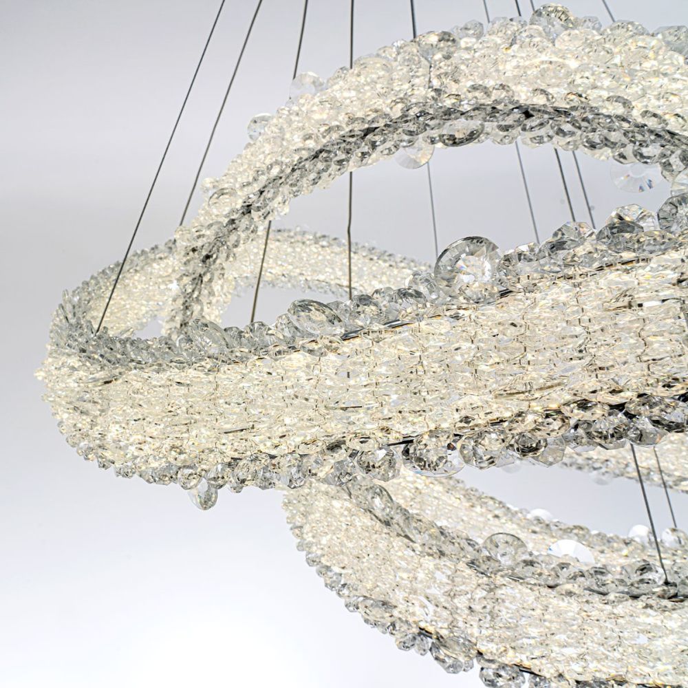 Подвесной светильник 80*60/190 см, LED 194W 3000-6000K MODESTYLE MS.5003.800.600.400 CR хром