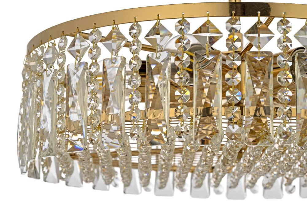 Люстра потолочная *40*23 см, 6*E27*60W, Arti Lampadari Erve Erve E 1.3.40.100 G, золото