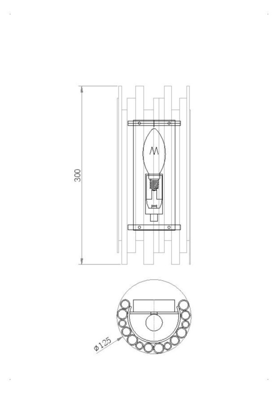 Бра Maytoni Coliseo MOD136WL-01BS, латунь