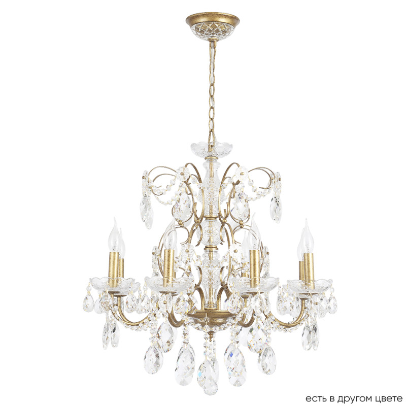 Светильник 68 см, Crystal Lux ODELIS SP8 GOLD, золото с патиной