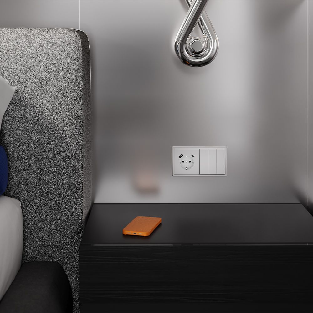 Клавиши для выключателя/переключателя трехклавишного, S70, серый Voltum VLS000516