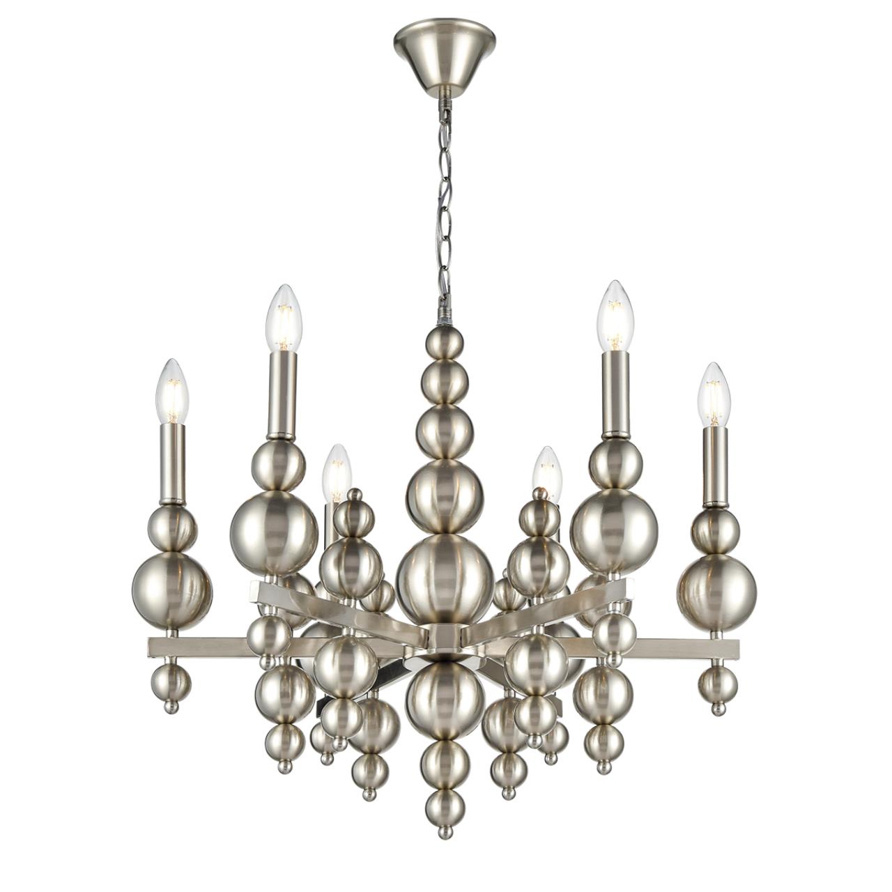 Люстра 62*94 см, 6*E14 Lumion Nana 8107/6 никель