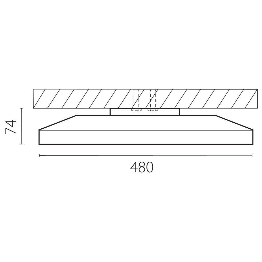 Светильник *48*7,4 см, *48W, 3000/4000/6500K, Lightstar Arco Eco 225751, Белый