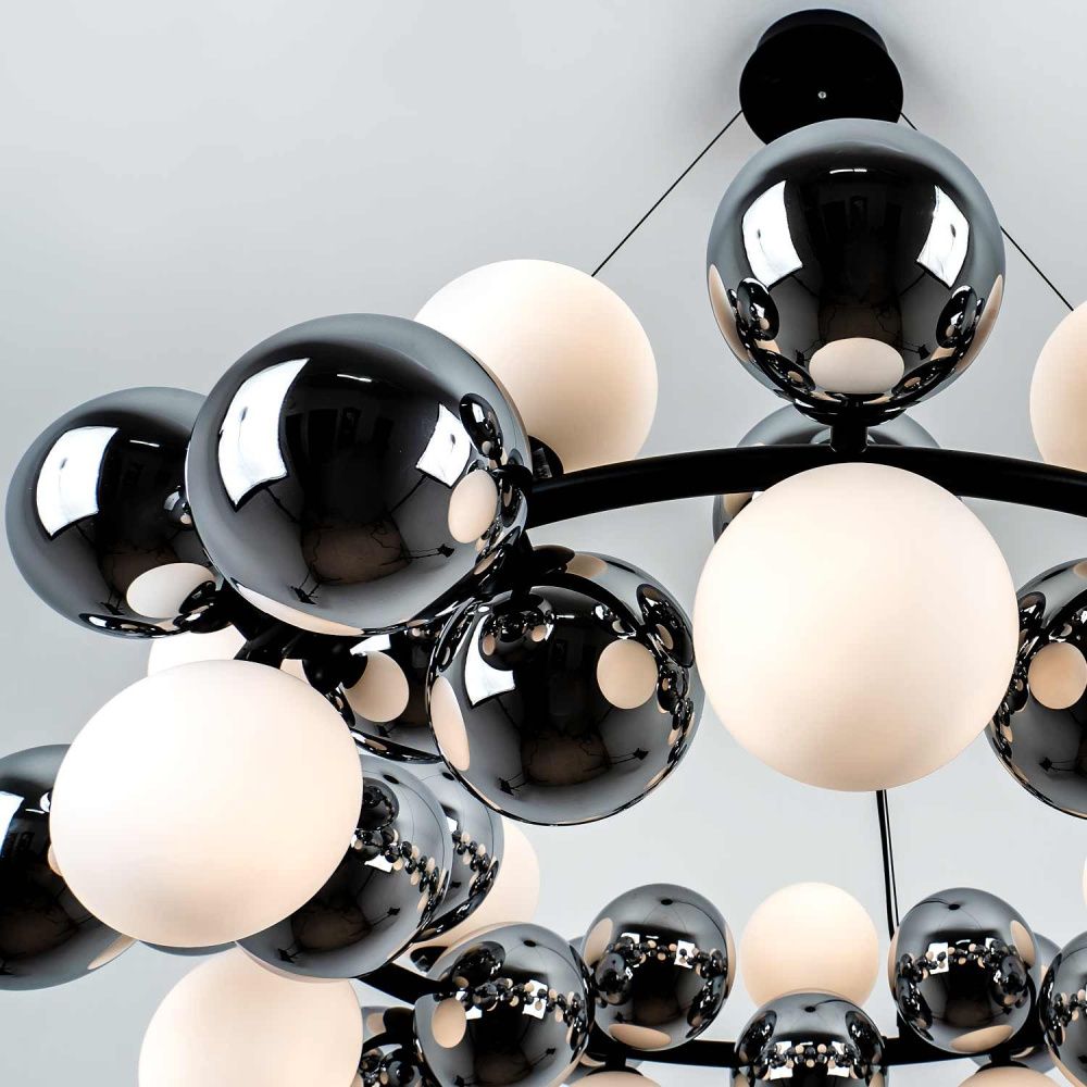 Подвесной светильник 80*150 см, 14*G9 MODESTYLE MS.8055.14 BK черный