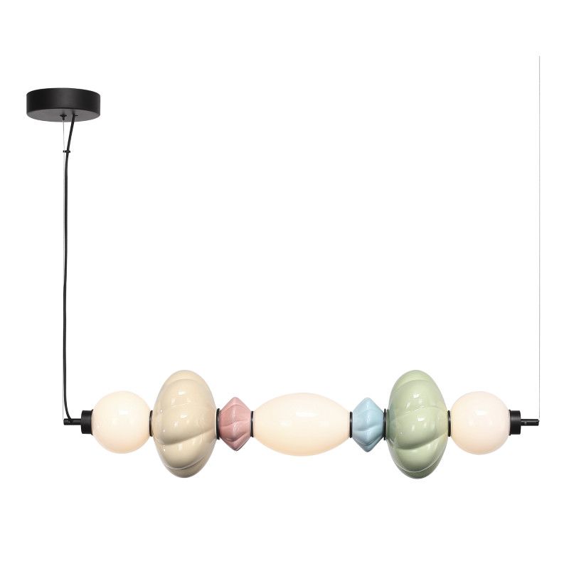 Подвесной светильник 90*20*-200 см, 1*LED, 24W, 3000K, ST-Luce Florentini SL6134.443.01, черный
