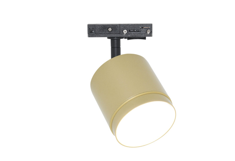 Трековый светильник 8,2*14,8 см, 1 GX53*15W Polar TR088-1-GX53-MG Maytoni Single phase track system Unity, Черный и Матовое золото