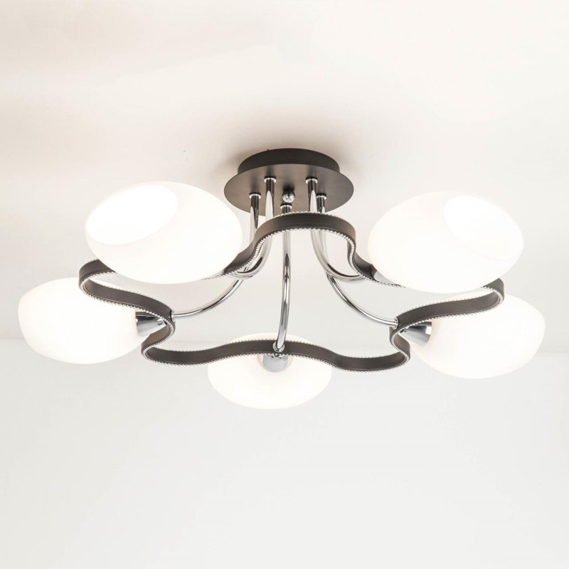 Люстра Citilux CL131152 диаметр 59см  венге/хром