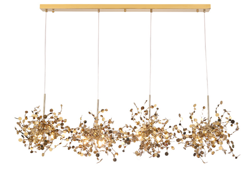 Светильник 160 см Crystal Lux GARDEN SP3х4 L1600 GOLD Золото