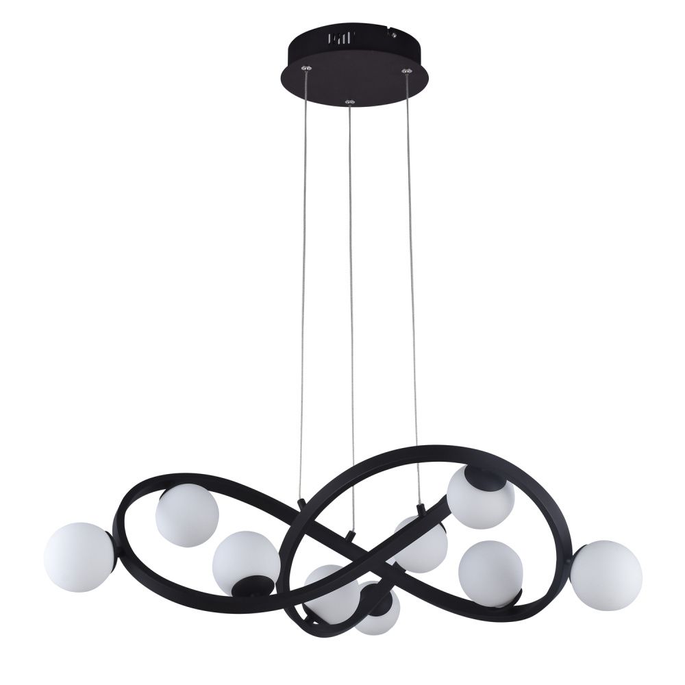 Люстра 76,3*76,3*272 см, 9*LED*21W, 3000K Gerhort G61244/9CF CF+WT, Коричневый