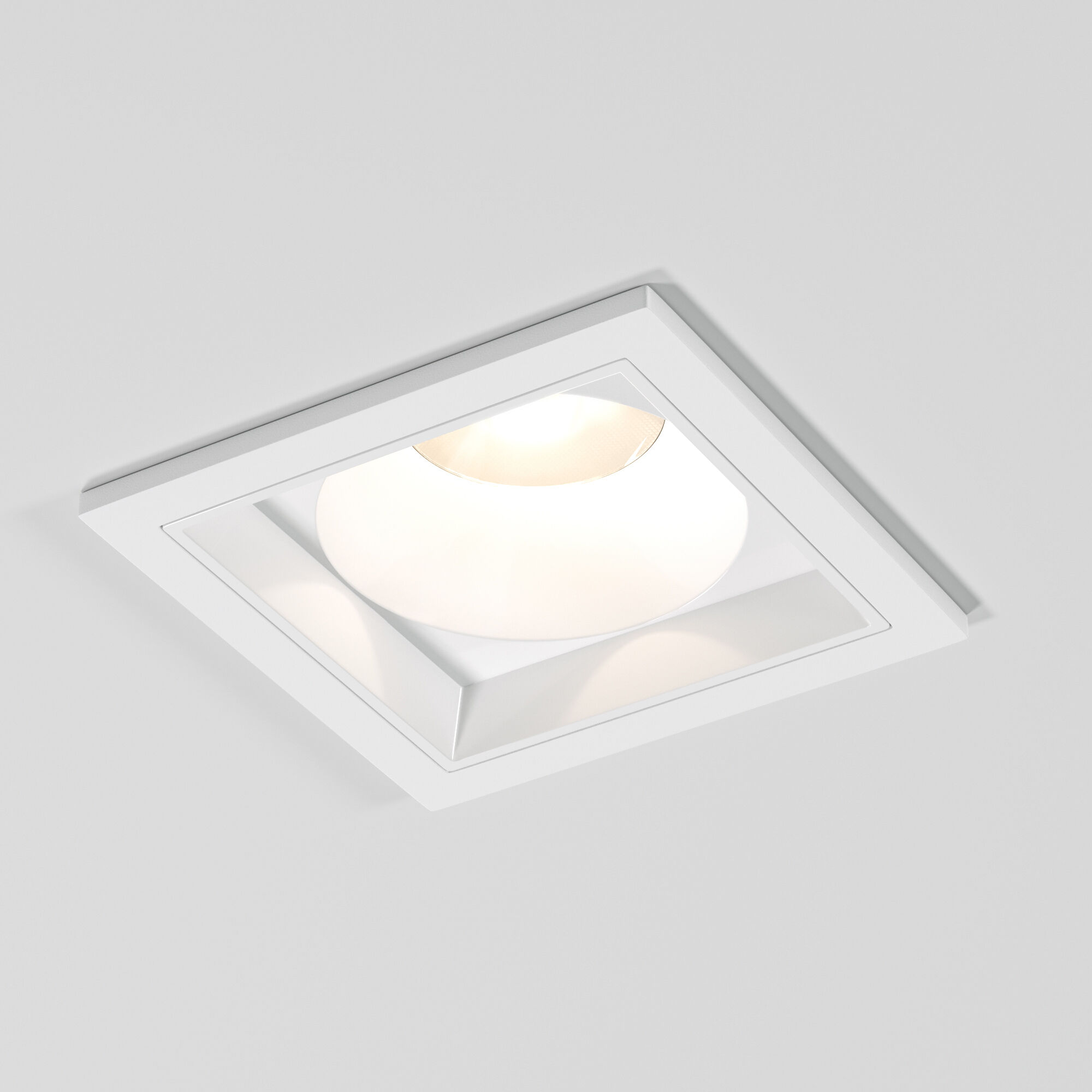 Точечный светильник LED 10W, 4000 К, 5,6*8,4*8,4 см, белый, Elektrostandard Quadro 25085/LED