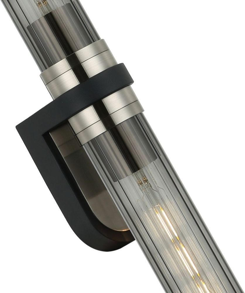 Светильник настенный 60 см, Stilfort 2200/11/02W, никель-черный