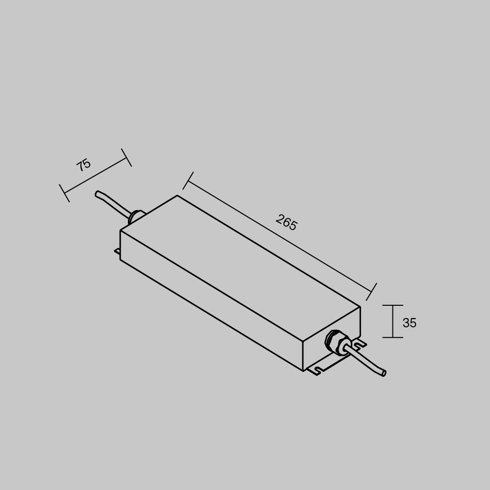 Источник напряжения PSL008 12V 250W IP67 812006 Maytoni