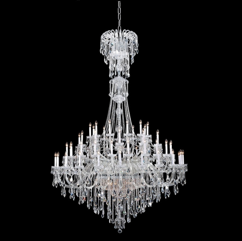 Люстра 200 см, Crystal Lux QUEEN SP78 Хром/Прозрачный