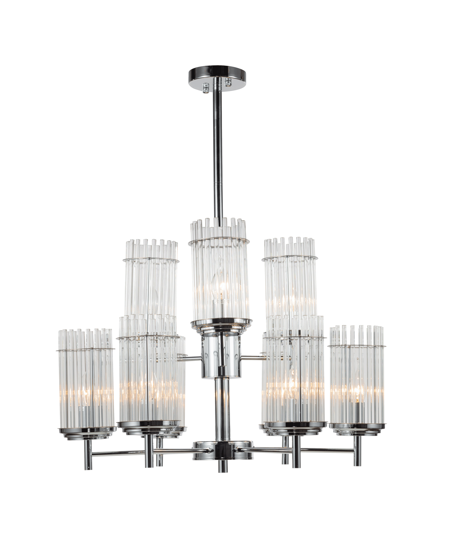 Люстра  650*460-800, 9*E14, 40W NewRgy Модерн 9234R/6+3 CHR, Хром