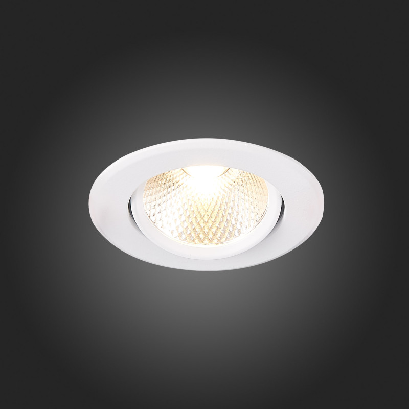 Встраиваемый светильник 9 см, 8W 3000K ST LUCE Встраиваемые светильники ST211.538.08.36 Белый