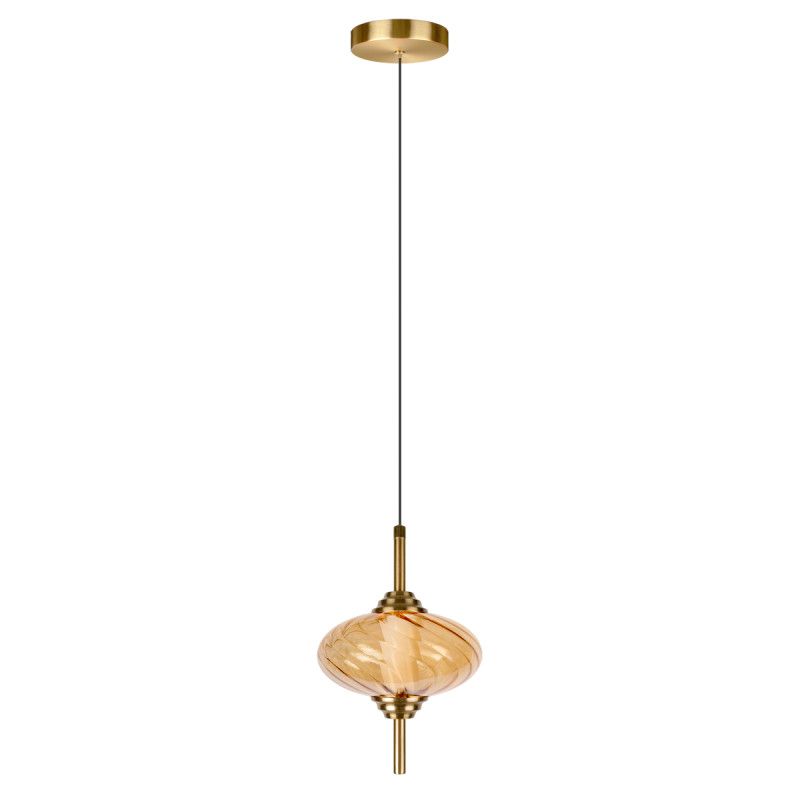 Подвесной светильник *15*-22,5 см, 1*LED*30W, 4000K, LOFT IT Helix 10421/C Amber, бронзовый