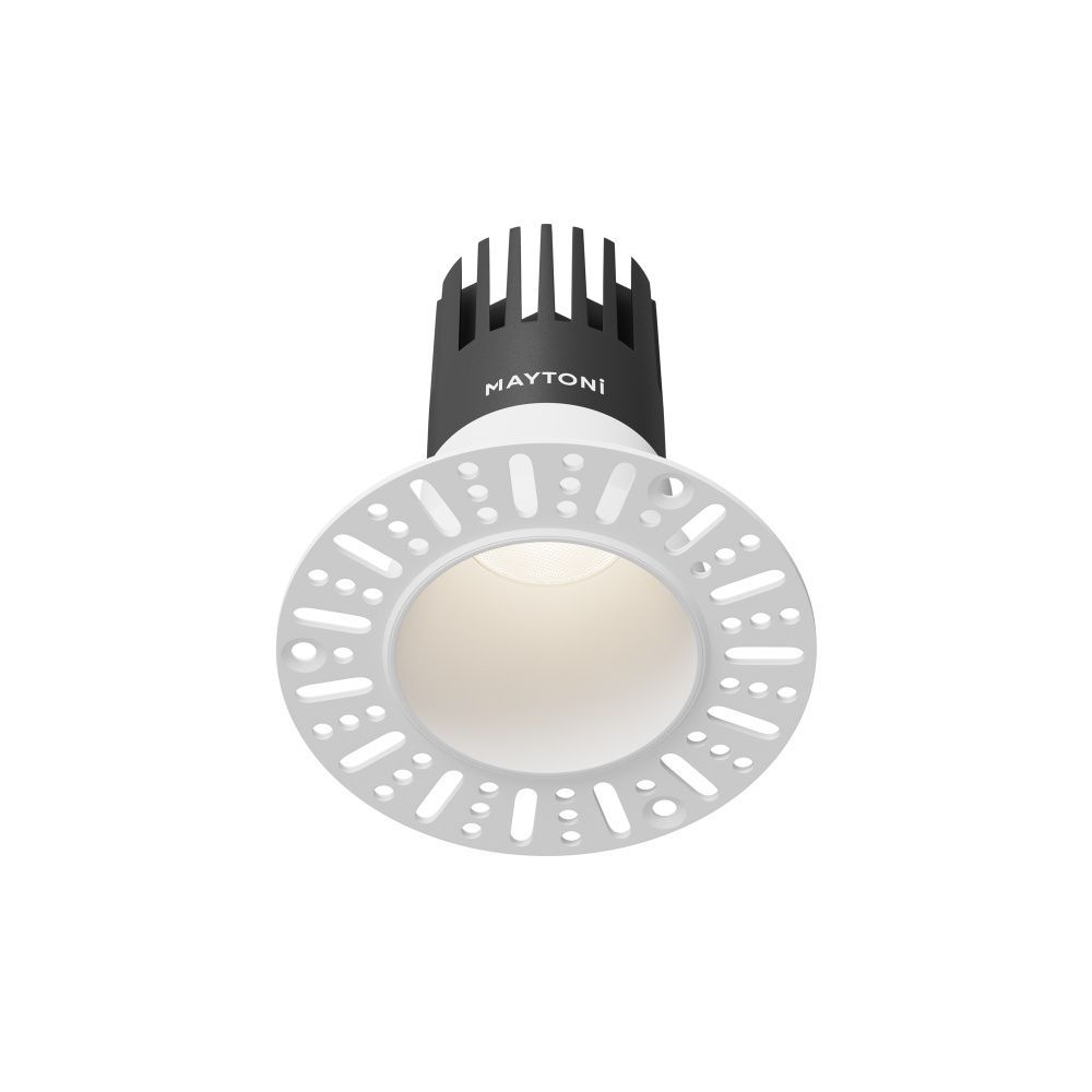Встраиваемый светильник  DL120-10W-4K-TRS-W **-9,7 см, *LED*10W, 4000K, Maytoni technical Dip DL120-10W-4K-TRS-W, Белый