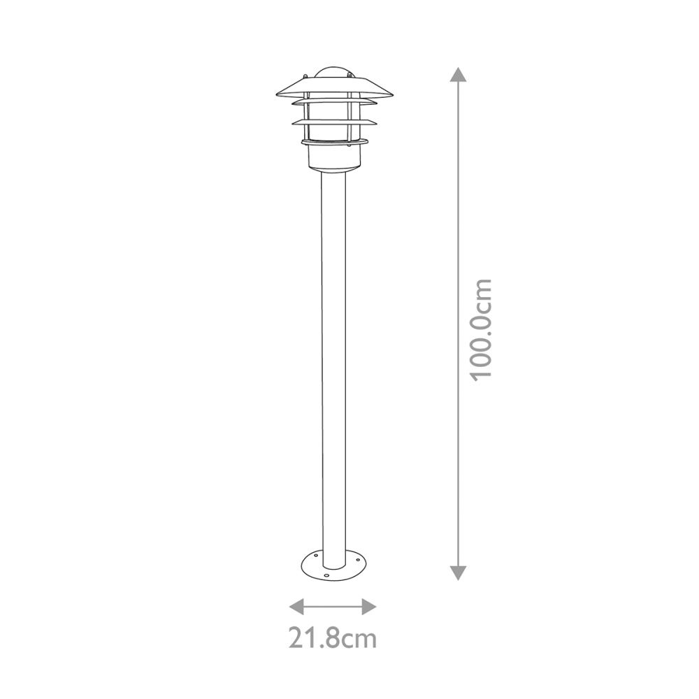 Фонарный столб Elstead Lighting, Арт. HELSINGOR-BOL-BK