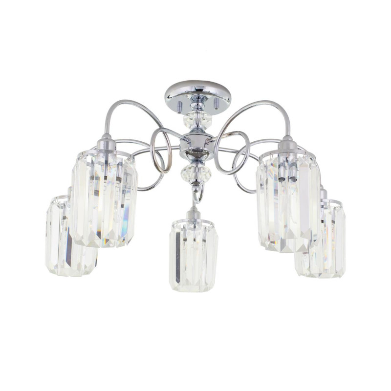 Потолочная люстра Citilux Синди CL330151, диаметр 60 см, хром