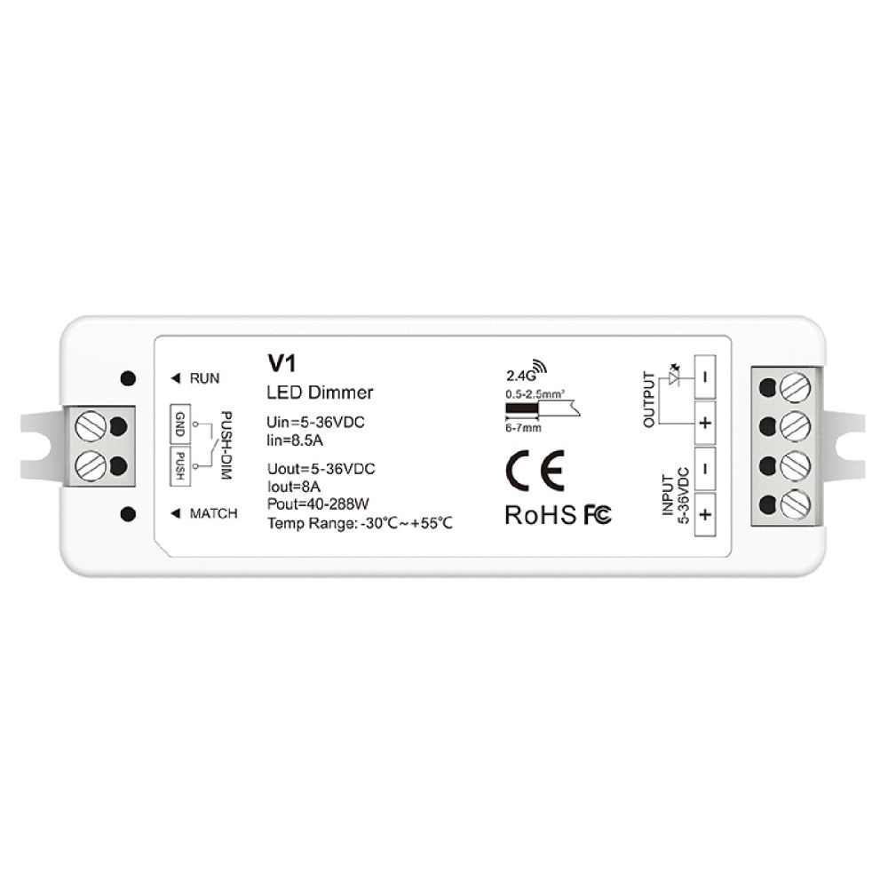 Контроллер 2001-CTR-002, контроллер, single color  Favourite для светодиодной ленты 2001-CTR-002, L97*W33*H18
