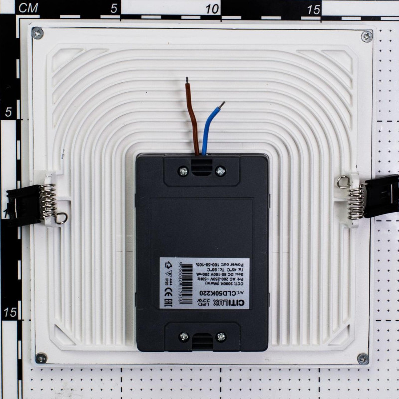 Светильник, 17 см, 22W, 4000K, белый, дневной свет, Citilux Омега CLD50K220N, встраиваемый светодиодный