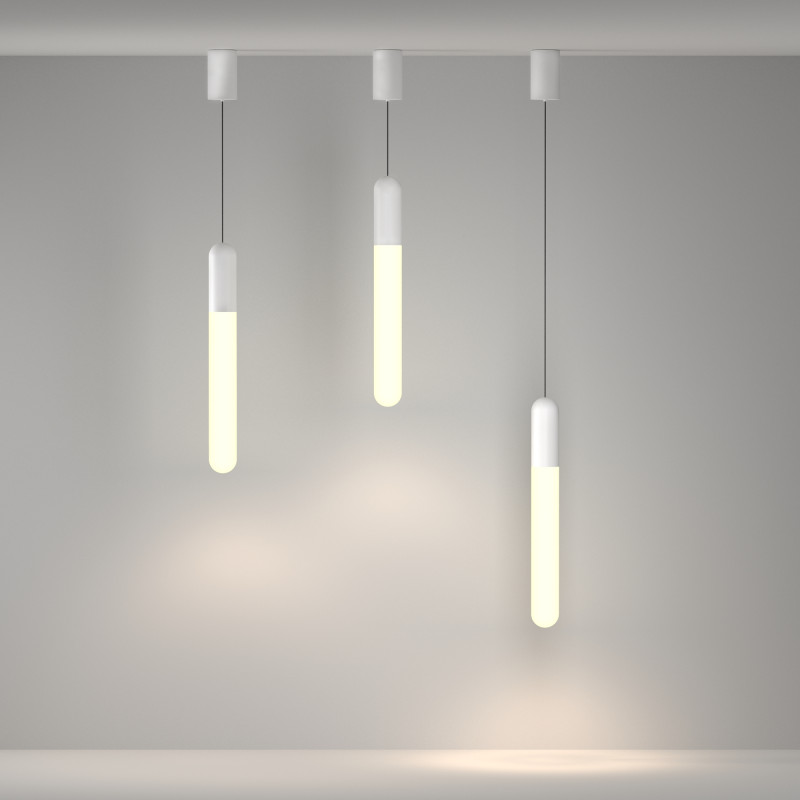 Подвесной светильник 6*6*50 см, LED, 12W, 3000К, Maytoni Technical Mist P101PL-L500-12W3K-W белый